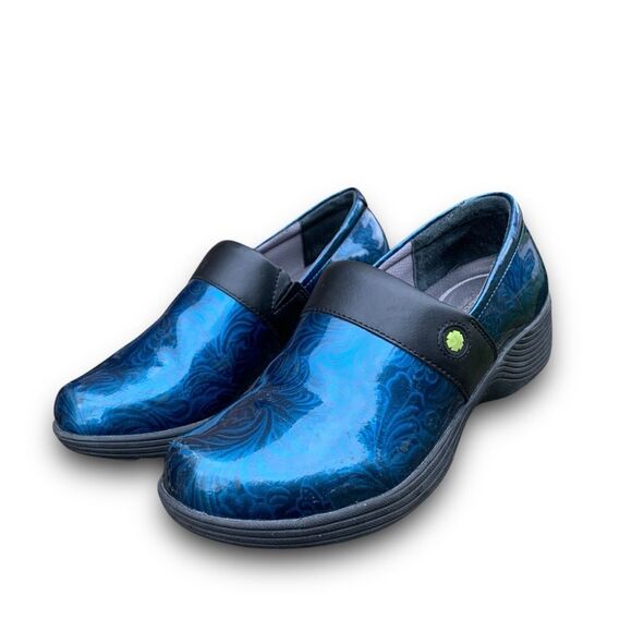 Dansko Work Wonders Women's Size 37 US 7 Blue Nursing Shoes Clogs Slip On - Picture 14 of 16